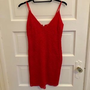 UO Red Lace Dress